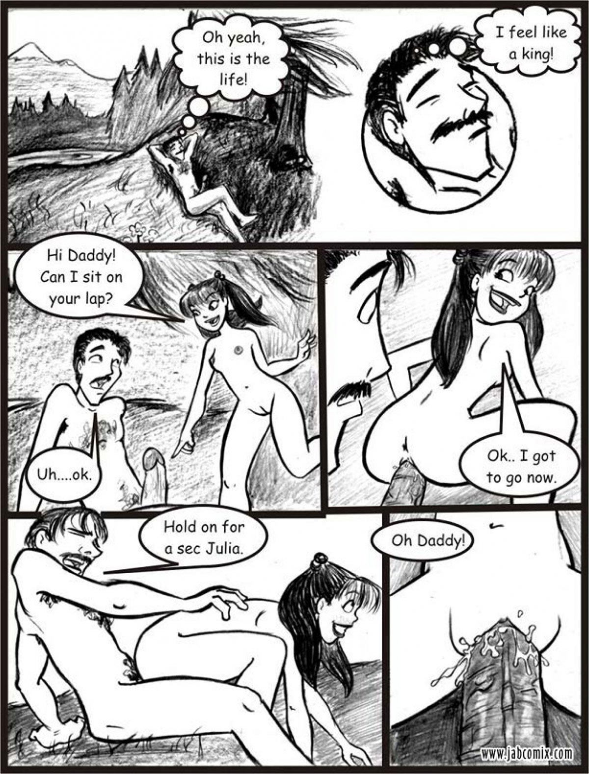 Порно Комиксы Инцест Папуля