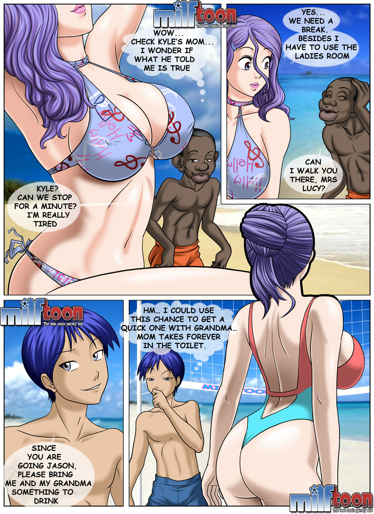 Milftoon comic Beach Adventure 4 - page 3