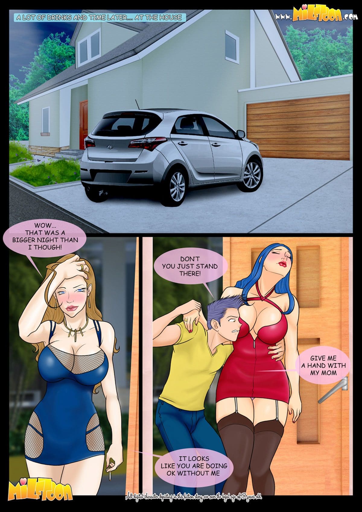 Milftoon comic "The Party" - page 4