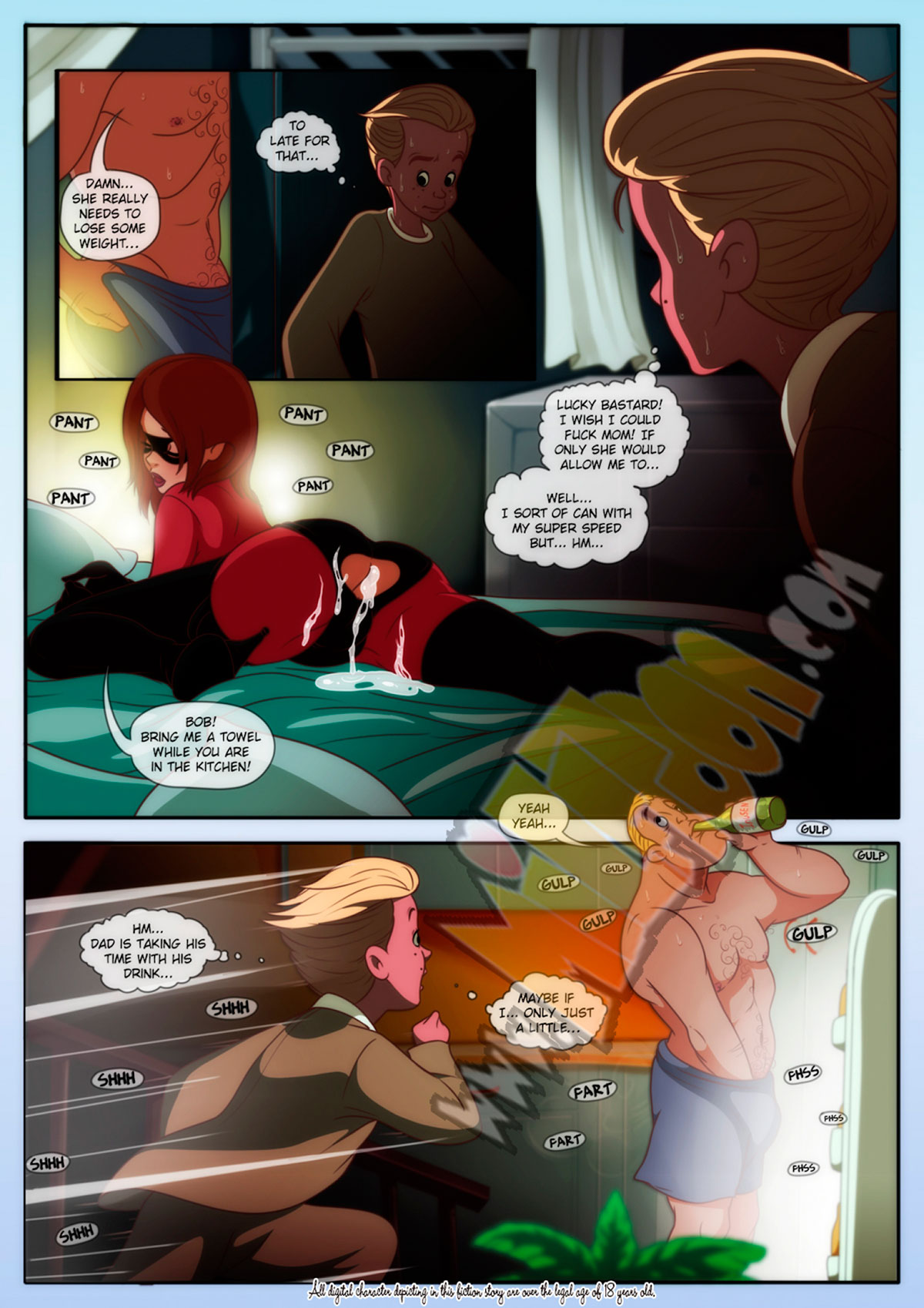 Milftoon comic "Elasticmilf" - page 6