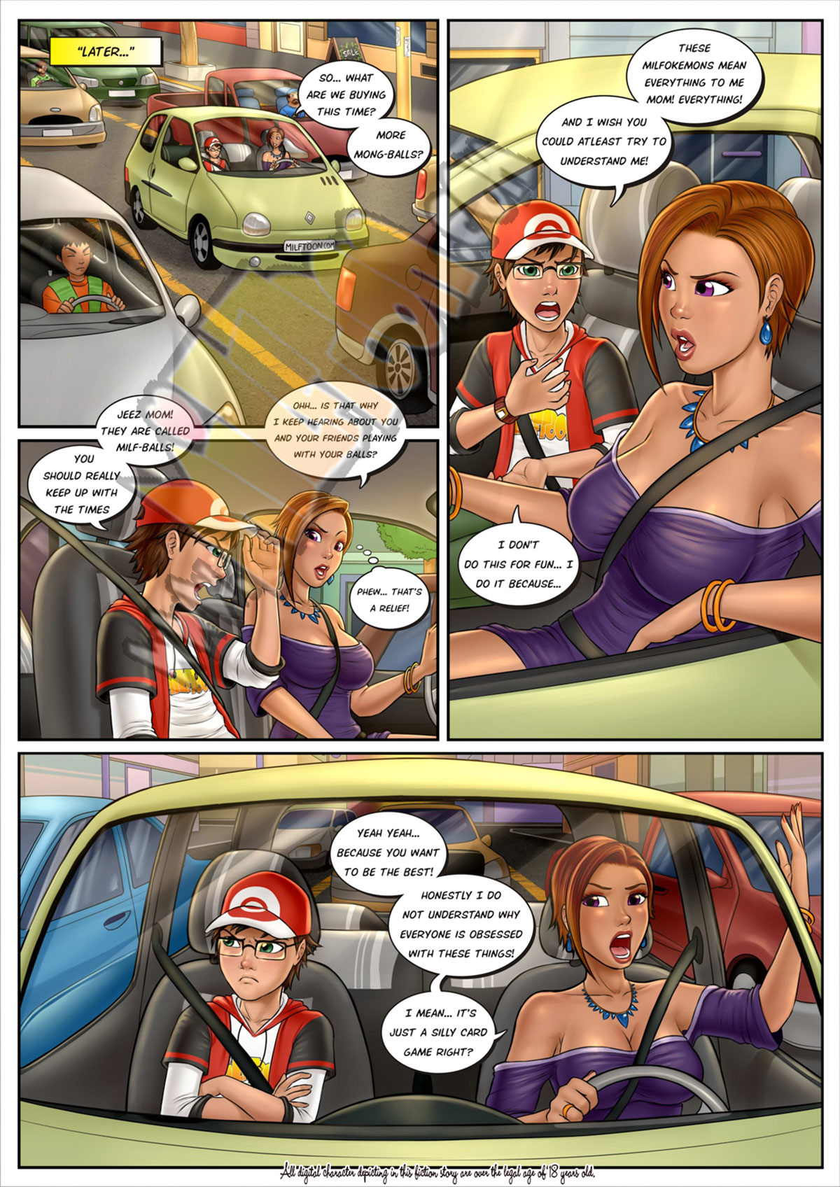 Milftoon comic "Milfpokemon Pre-Go" - page 3