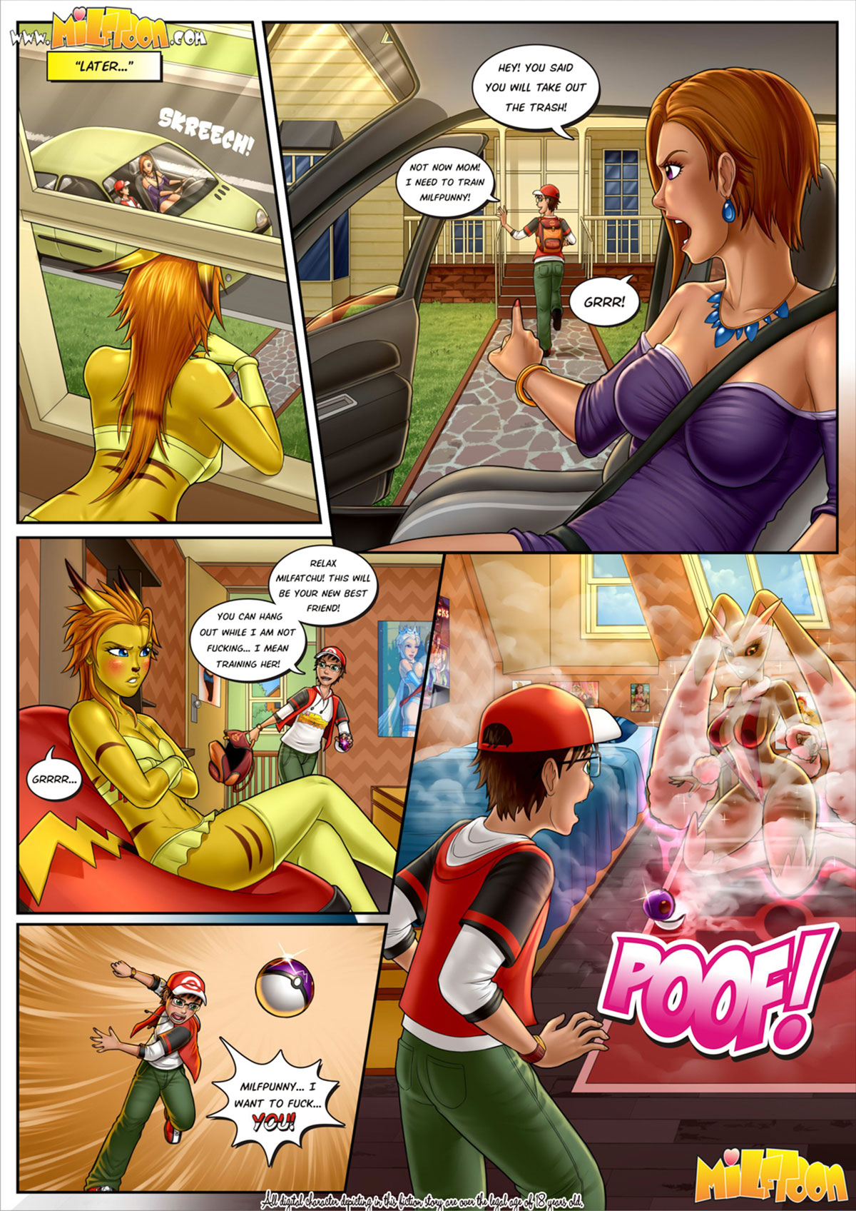 Milftoon comic "Milfpokemon Pre-Go" - page 6