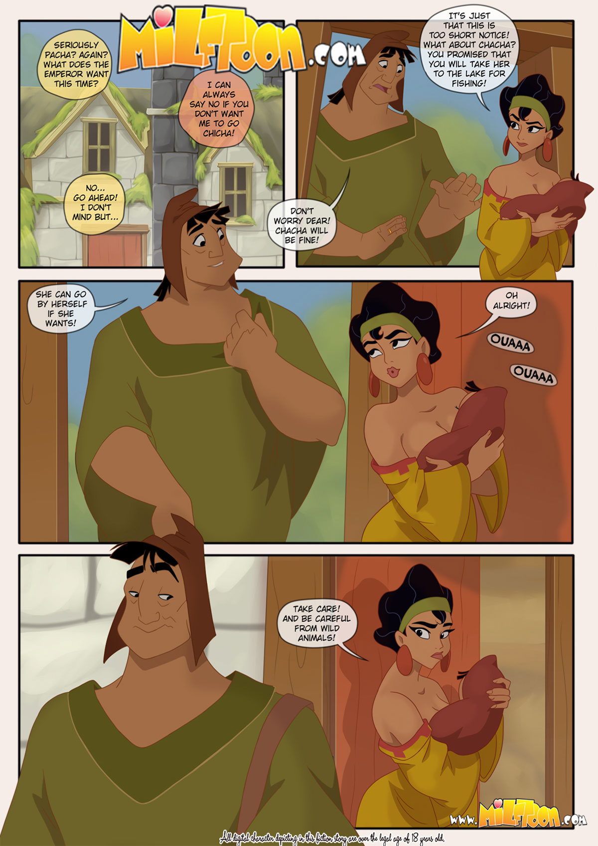 Milftoon comic "Milfs New Groove" - page 1