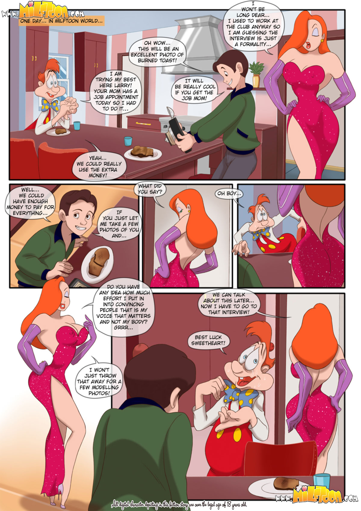 Milftoon comic "Jessica Rabtits" - page 1